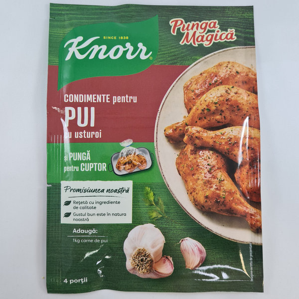 Knorr punga magica friptura de pui cu usturoi