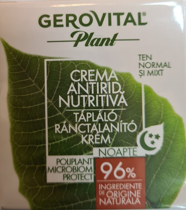 Gerovital Plant crema antirid nutritiva 50ml